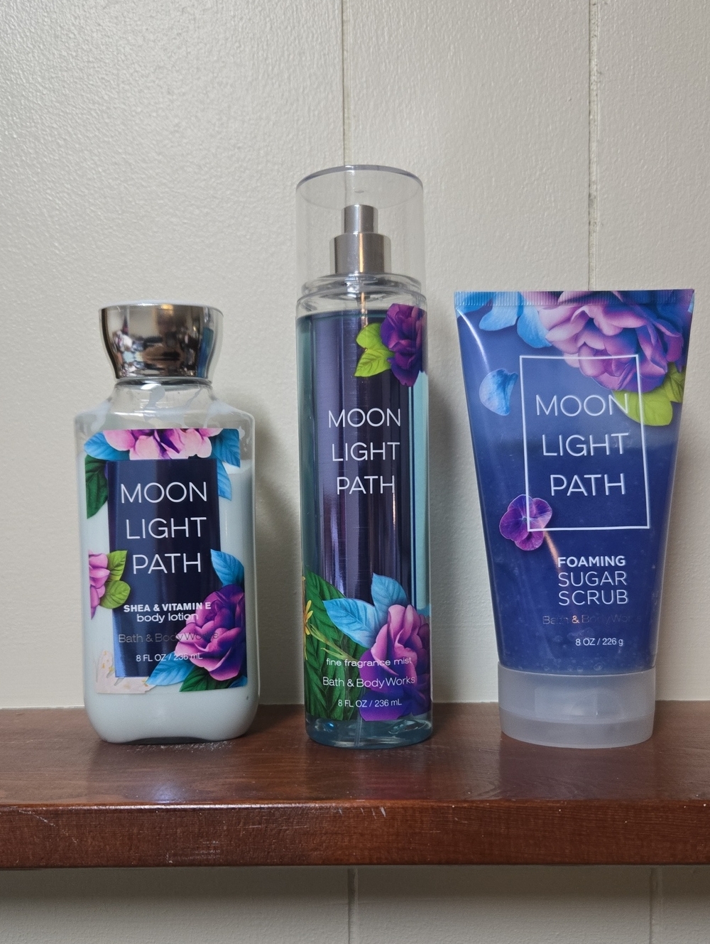 Bath & Body Works Moon Light Path Body Care Trio - Purple